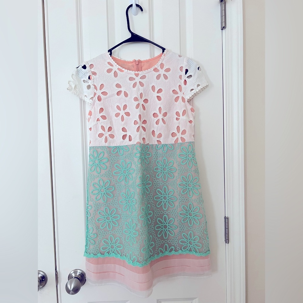 Embroidered Cotton-Poplin Mini Dress Size S